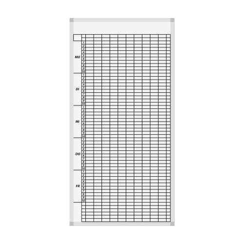 Produkt Bild Klassenplantafel erweiterbar mit Whiteboardoberfl&auml;che CMP10-10WSET