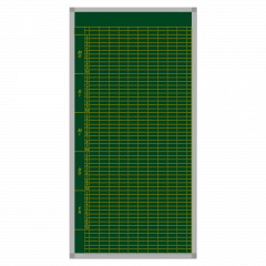 Produktbild Klassenplantafel erweiterbar, Stahlemaillie gr&uuml;n 