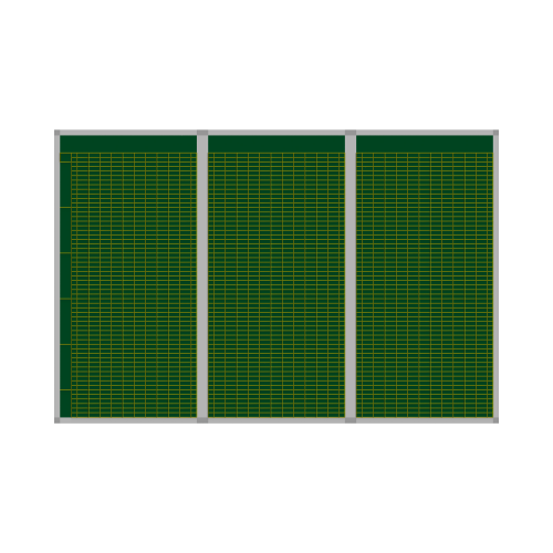 Produkt Bild Klassenplantafel erweiterbar, Stahlemaillie gr&uuml;n CMP30-12GSET