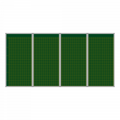 Produktbild Klassenplantafel erweiterbar, Stahlemaillie gr&uuml;n CMP40-12GSET