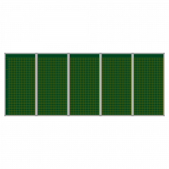 Produktbild Klassenplantafel erweiterbar, Stahlemaillie gr&uuml;n CMP50-10GSET