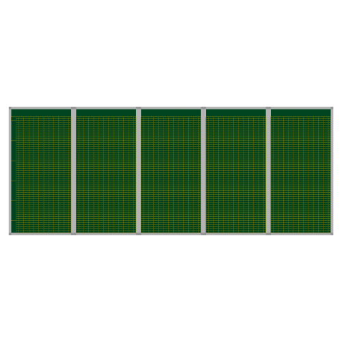 Produkt Bild Klassenplantafel erweiterbar, Stahlemaillie gr&uuml;n CMP50-8GSET
