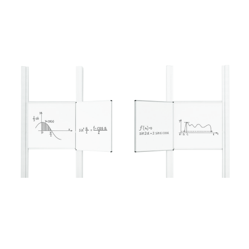 Produkt Bild Schultafel, Doppelpylonenanlage, 2 x 3 Fl&auml;chen aus Stahlemaille 