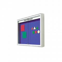 Produktbild Informationsvitrine W1 mit Klettenstoff 