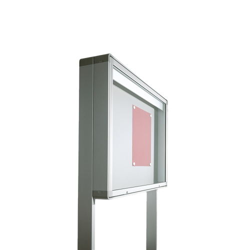 Produkt Bild Aluvitrine Modell W8, Stahl wei&szlig; 