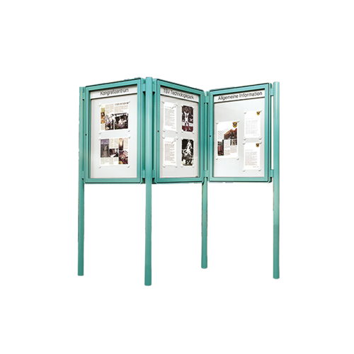 Produkt Bild Aluvitrine Modell W6 mit Klettenstoff 