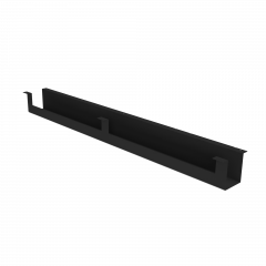 Produktbild Kabelkanal mit Durchlassbohrung an der Platte f&uuml;r h&ouml;henverstellbare Tische Modell EHC 