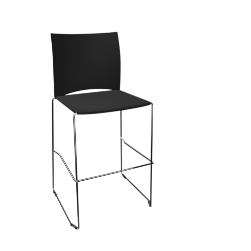 Produkt Bild Barhocker Diane mit Sitz & R&uuml;ckenlehne Kunststoff 