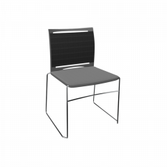 Produktbild Stuhl Diane mit Netzr&uuml;cken und Sitzpolsterung 