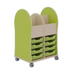 Produktbild Leseratte Maxi, 4 F&auml;cher und 8 Sch&uuml;be 