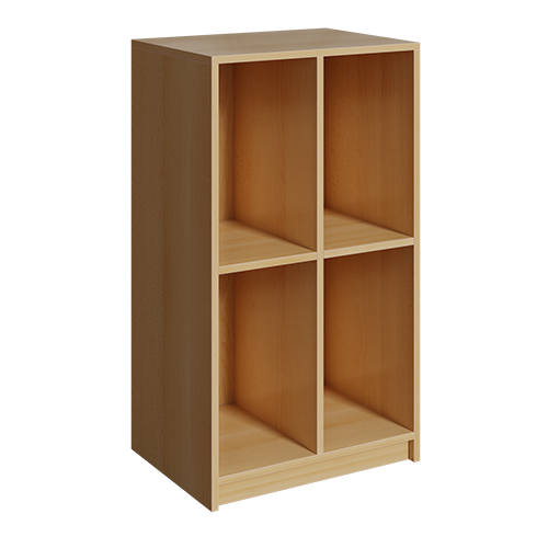 Produkt Bild Schultaschenregal mit 2 F&auml;chern &uuml;bereinander KLR 4 2-2B