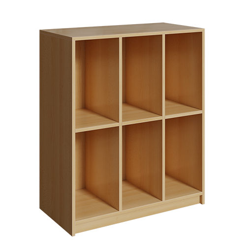 Produkt Bild Schultaschenregal mit 2 F&auml;chern &uuml;bereinander KLR 6 3-2B