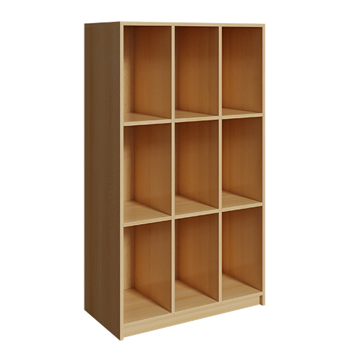 Produkt Bild Schultaschenregal mit 3 F&auml;chern &uuml;bereinander KLR 9 3-3B