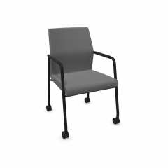 Produktbild Stuhl Ana mit Vierfu&szlig;gestell und Rollen 