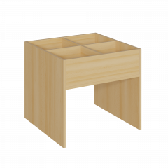 Produktbild B&uuml;chertrog mit Seitenwangen BM 1 64