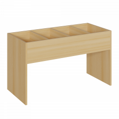 Produktbild B&uuml;chertrog mit Seitenwangen BM 3 64