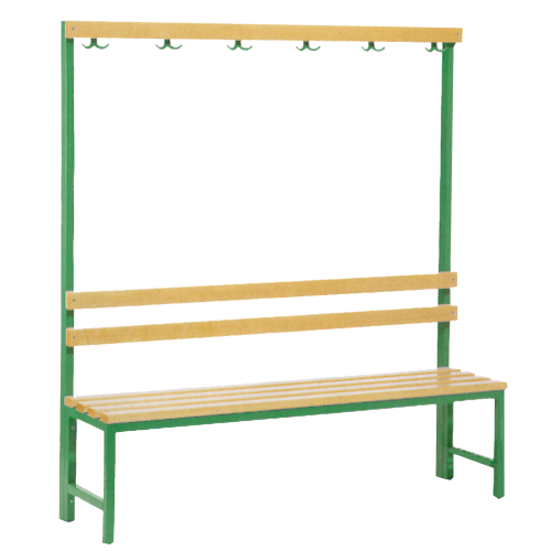 Produkt Bild Umkleidebank, 6 Kleiderhaken einseitig UB 150-1