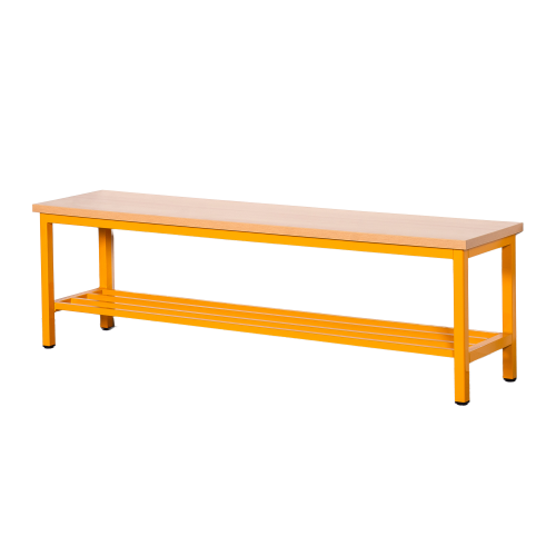 Produkt Bild Umkleidebank mit Schuhrost und Sitzfl&auml;che Melamin 