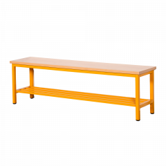 Produktbild Umkleidebank mit Schuhrost und Sitzfl&auml;che Melamin 