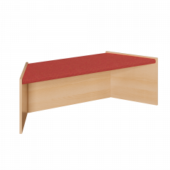 Produktbild Spielpodest "Trapez", stapelbar, mit Teppichbelag 125 008 00