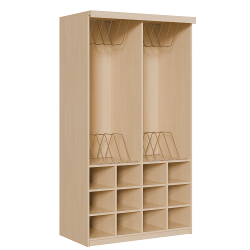 Produkt Bild Liegepolsterregal 227 cm hoch, oben Polster, unten Bettzeugf&auml;cher KLP 12 H