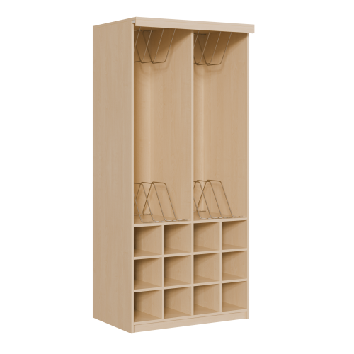 Produkt Bild Liegepolsterregal 227 cm hoch, oben Polster, unten Bettzeugf&auml;cher KLP 10 H