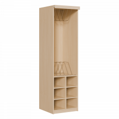 Produktbild Liegepolsterregal 227 cm hoch, oben Polster, unten Bettzeugf&auml;cher KLP 6 H