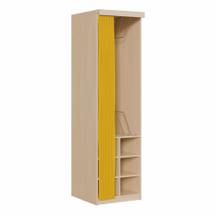 Produktbild Liegepolsterregal mit Vorhang, 227 cm hoch, oben Polster, unten Bettzeugf&auml;cher KLPV 6 H