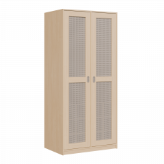 Produktbild Liegepolsterschrank zweit&uuml;rig, 227 cm hoch, oben Polster, unten Bettzeugf&auml;cher KLPL 10 H