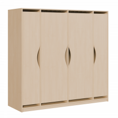 Produktbild Liegepolsterschrank f&uuml;r 130-150 cm lange Polster, mit F&auml;chern KLPT 12