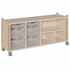 Produktbild fahrbares Regal in Stollenbauweise SCS 4 6RF