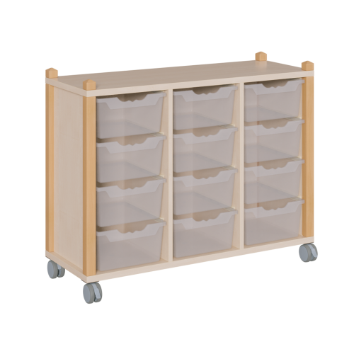 Produkt Bild fahrbares Regal in Stollenbauweise SCS 3 122F