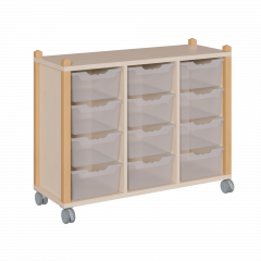 Produktbild fahrbares Regal in Stollenbauweise SCS 3 122F