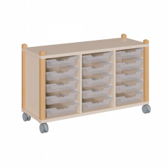 Produktbild fahrbares Regal in Stollenbauweise SCS 3 151F