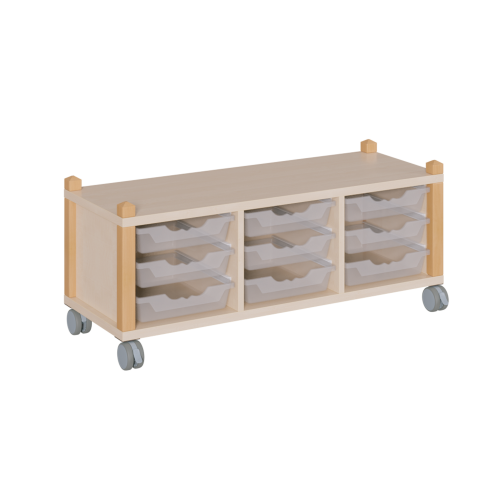 Produkt Bild fahrbares Regal in Stollenbauweise SCS 3 91F