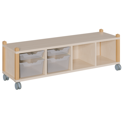 Produkt Bild fahrbares Regal in Stollenbauweise SCS 4 4RF