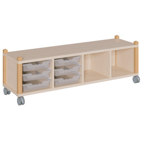 Produkt Bild fahrbares Regal in Stollenbauweise SCS 4 61RF