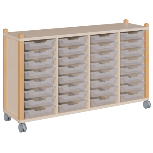 Produkt Bild fahrbares Regal in Stollenbauweise SCS 4 321F