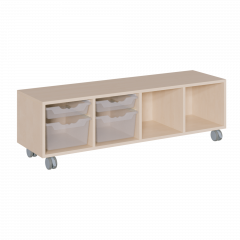 Produktbild fahrbares Regal in Korpusbauweise KCS 4 4RF