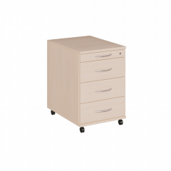 Produktbild Rollcontainer mit 3 Sch&uuml;ben + 1 Utensilien Schub B CR ROLL S