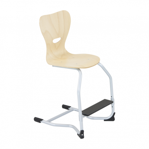 Produkt Bild Fu&szlig;rastenstuhl, Sch&uuml;lerstuhl mit Sperrholzschale S46HSH24