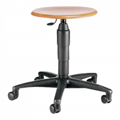 Produktbild Drehhocker mit Sicherheitsgaslift und Kunststofffu&szlig;kreuz STUHL 4GR