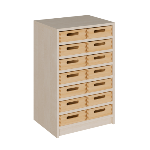 Produkt Bild Korpus-Regal mit flachen Materialk&auml;sten 5208 063 00