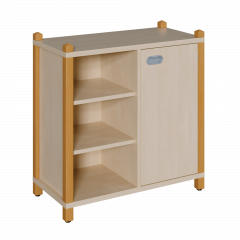 Produktbild Stollen-Schrank mit einseitiger T&uuml;r und 3 offenen F&auml;chern 8208 023 00