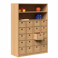 Produktbild Werkraumregal, 28 Holzk&auml;sten WK 19