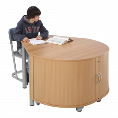 Produktbild h&ouml;henverstellbarer Trapeztisch 