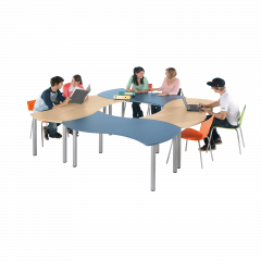 Produktbild "SoooRounD" Quadrat "XL", 4xWI168 (2x Ahorn, 2x Blau) WI-TRQXL