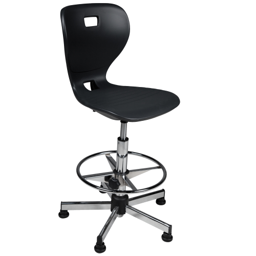 Produkt Bild Ergostar Counter Drehstuhl Schulstuhl 2.0 mit Chromfu&szlig;ring 