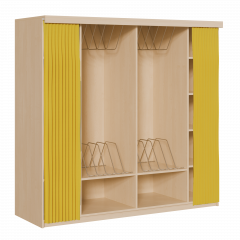 Produktbild Liegepolsterregal mit Vorhang f&uuml;r 130-150 cm lange Polster, mit F&auml;chern KLPV 12