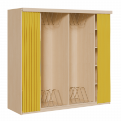 Produktbild Liegepolsterregal mit Vorhang f&uuml;r 160 cm lange Polster, mit F&auml;chern KLPV 12 160